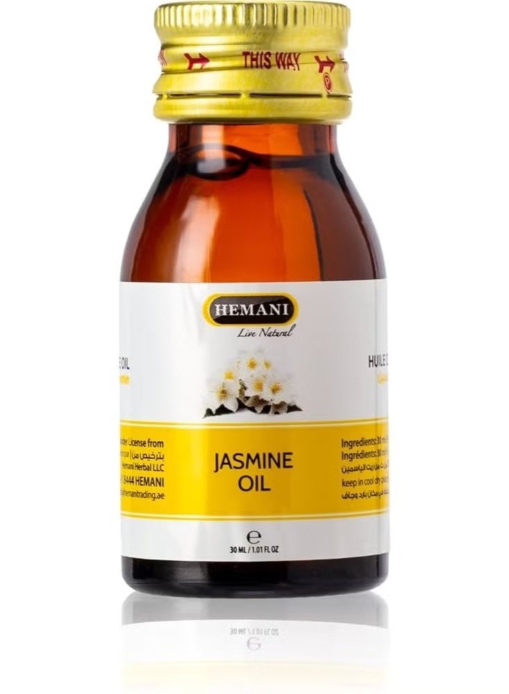 HEMANI Jasmine Oil 30 ML | Herbal Beauty Oil for Hair Smoothness, Skin Moisture & Aromatherapy - Image 1